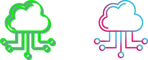 Cloud Computing Icon Design vector