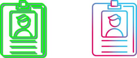 Id Card Icon Design vector