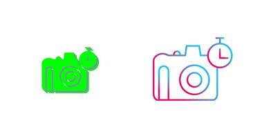 Unique Timer on Camera Icon Design vector