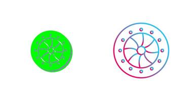 Unique Optical Diaphram Icon Design vector