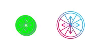 Roulette with Arrow Icon Design vector