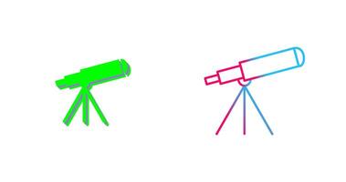 diseño de icono de telescopio vector