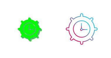 Time Settings Icon Design vector