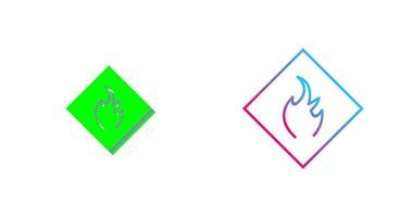 Danger of Flame Icon Design vector