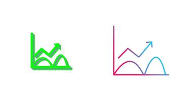 Trend in Graph Icon Design vector