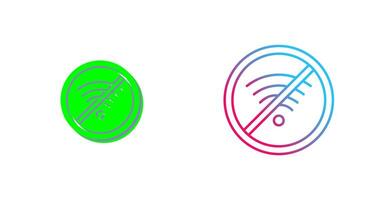 No Wifi Icon Design vector