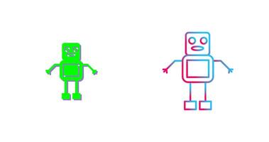 Unique Robot Icon Design vector
