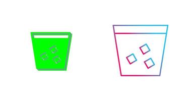 Unique Double Shot Icon Design vector
