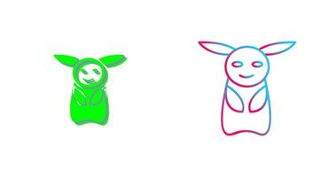 Unique Game Character Icon Design vector