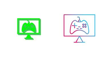 Unique Online Games Icon Design vector