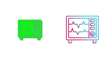 corazón Velocidad monitor icono diseño vector