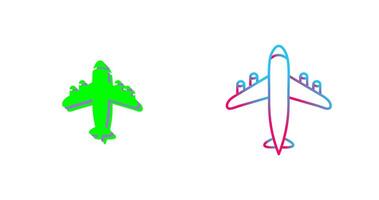 Flying Airplane Icon Design vector