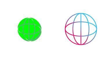 Unique Globe Icon Design vector