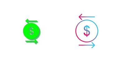 Unique Transcation Icon Design vector