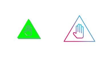Unique Warning Icon Design vector