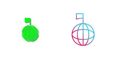 Unique Global Signals Icon Design vector