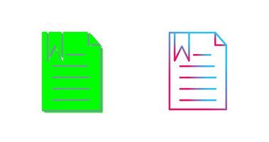 Unique Bookmarked Document Icon Design vector