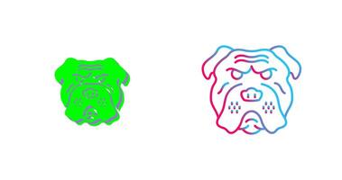 Bulldog Icon Design vector