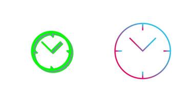 Unique Clock Icon Design vector