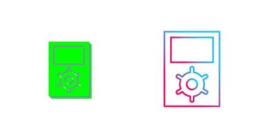 Unique Portfolio Management Icon Design vector
