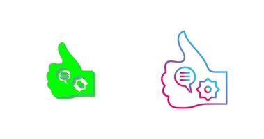 Unique Like Marketing Icon Design vector