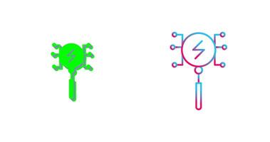 Unique Intelligent Search Icon Design vector