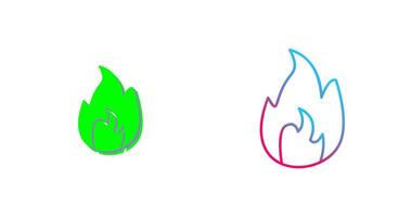 Unique Flame Icon Design vector