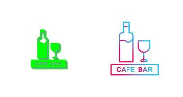 Unique Drinks Cafe Icon Design vector