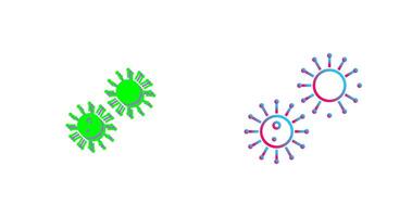 Unique Virus Icon Design vector