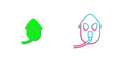 Unique Oxygen Mask Icon Design vector