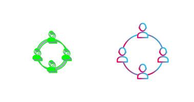 Unique Network Group Icon Design vector