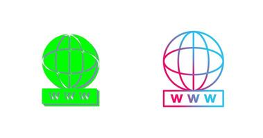 Unique World Wide Web Icon Design vector