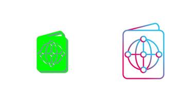 Passport Icon Design vector