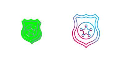 Police shield Icon Design vector