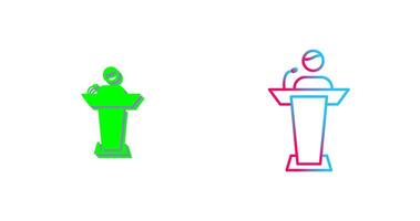 Elected Candidate Icon Design vector