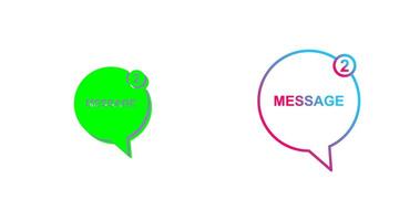 Message Bubbles Icon Design vector