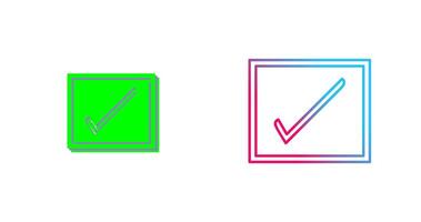 Checkbox Icon Design vector