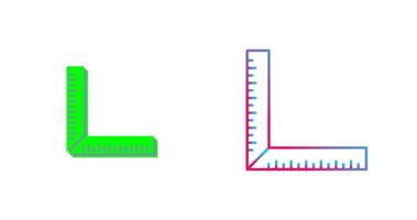 square Ruler Icon Design vector