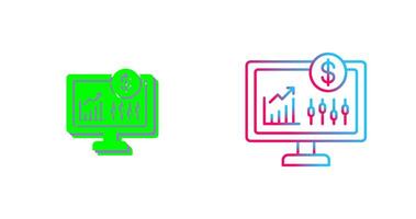 Stock Market Icon Design vector