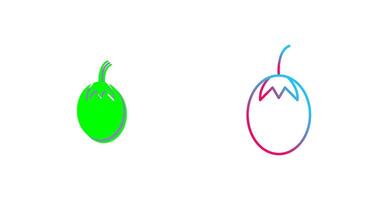Vegetable plant Icon Design vector