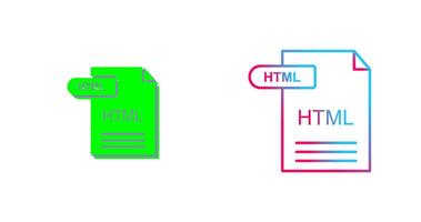 HTML Icon Design vector