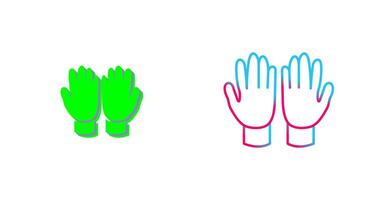 jardinería guantes icono diseño vector