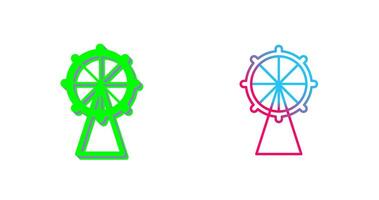 Ferris Wheel Icon Design vector