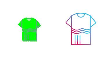 T Shirt with lines Icon Design vector