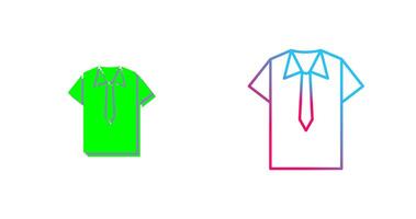 Shirt and Tie Icon Design vector