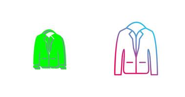 Stylish Jacket Icon Design vector