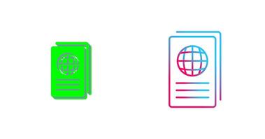 Global Report Icon Design vector