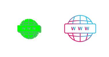 World Wide Web Icon Design vector