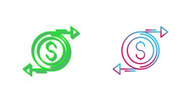 Money Flow Icon Design vector
