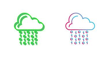 Cloud Coding Icon Design vector